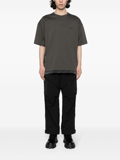 JUUN.J side-zip layered-hem T-shirt outlook