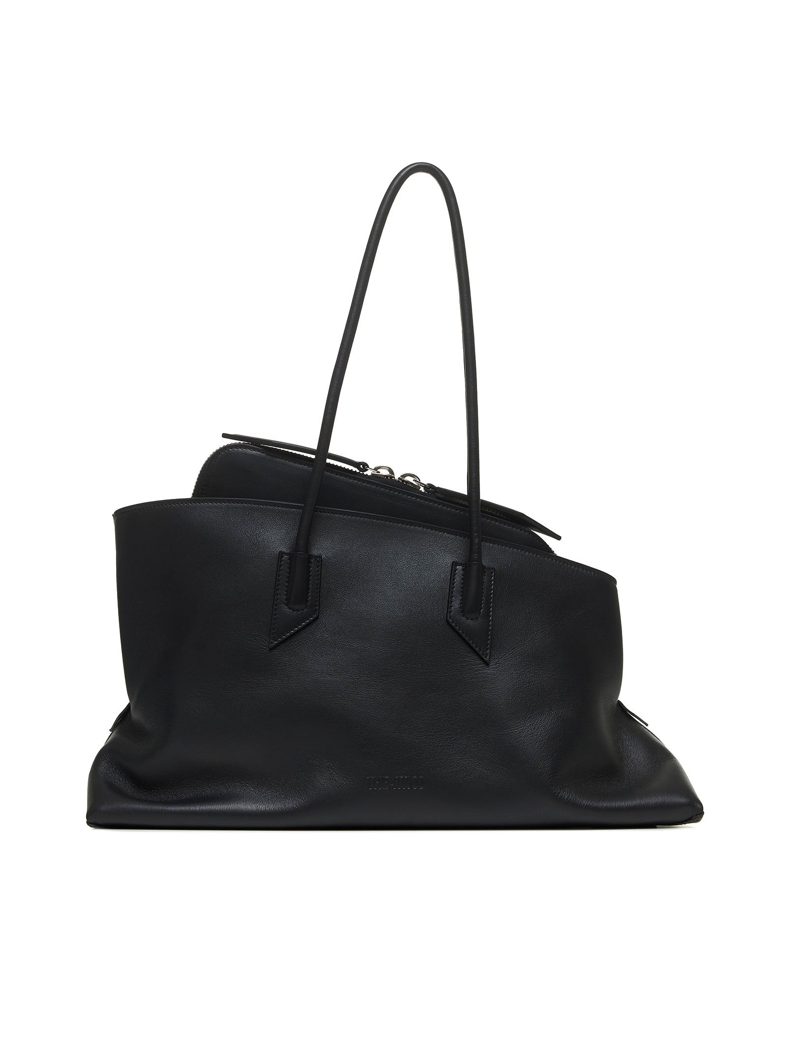 The Attico Women Top Handle “La Passeggiata Medium” Bag – Black - 1