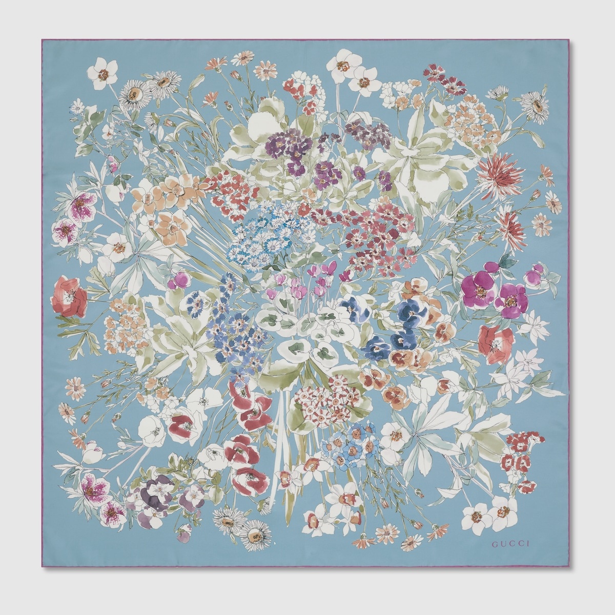 Printed silk carré - 1