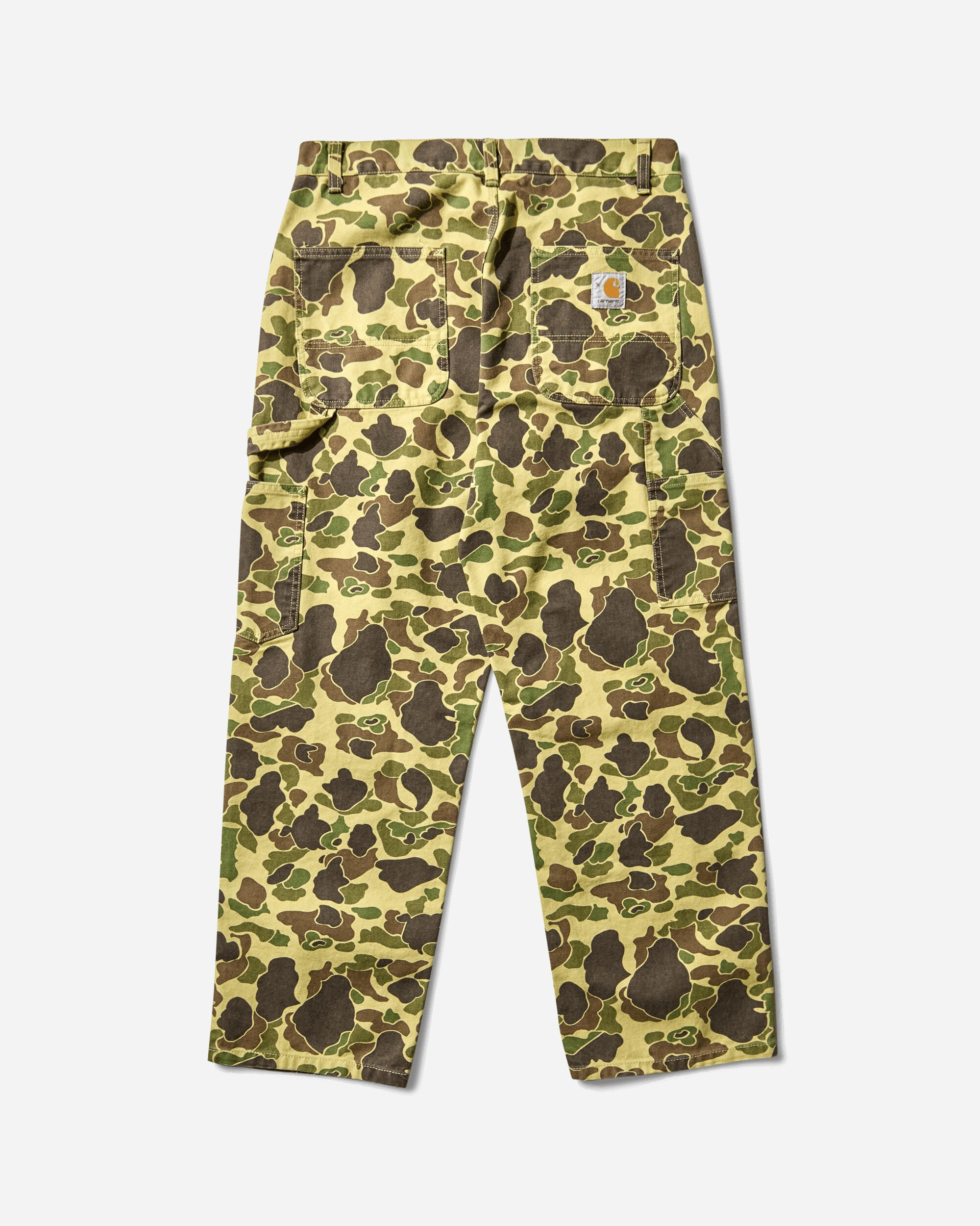 Men's Duck Single Knee Pants Green (Stone Washed) - 2