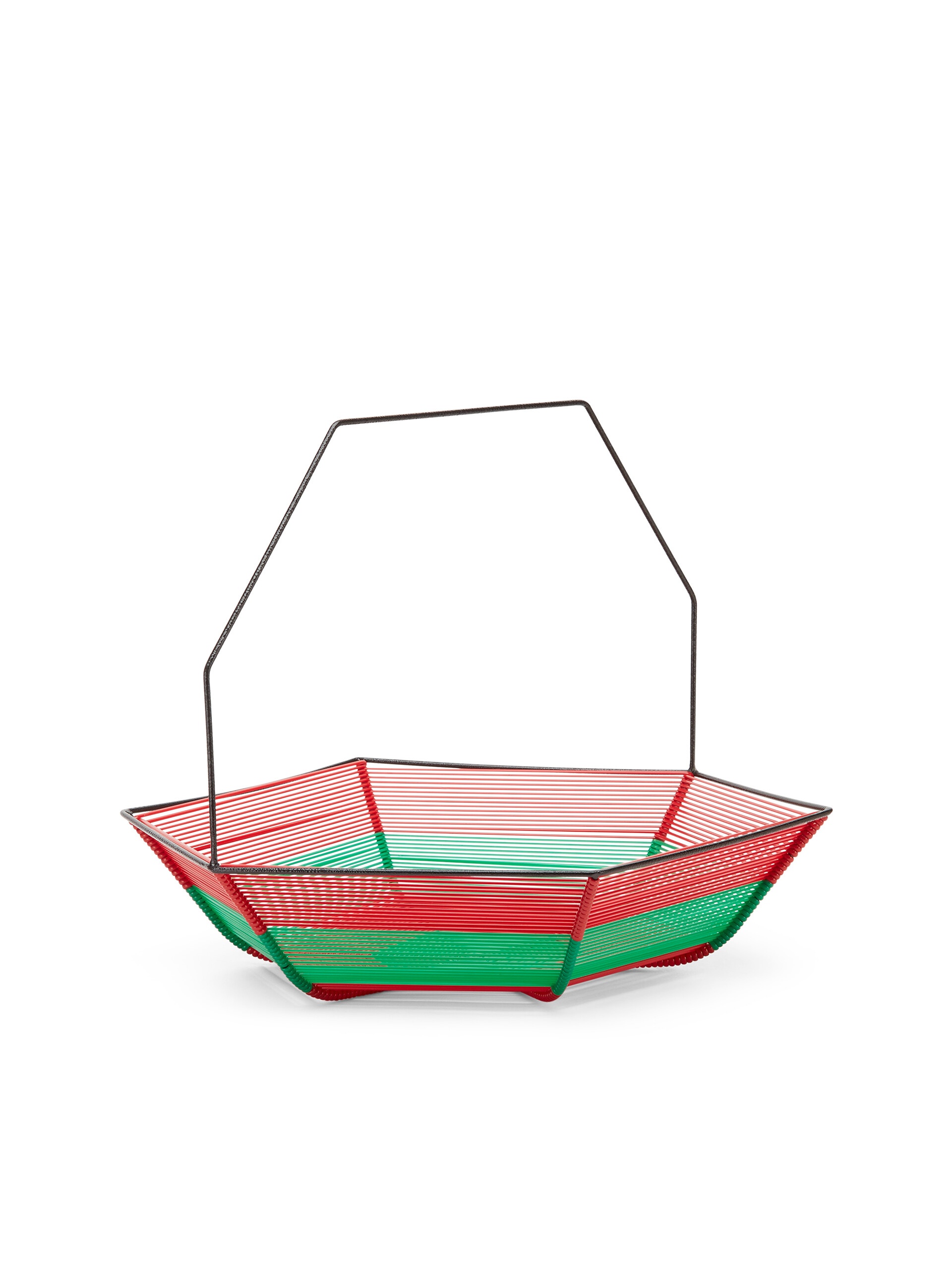 MARNI MARKET HEXAGONAL GREEN AND RED FRUIT HOLDER - 2