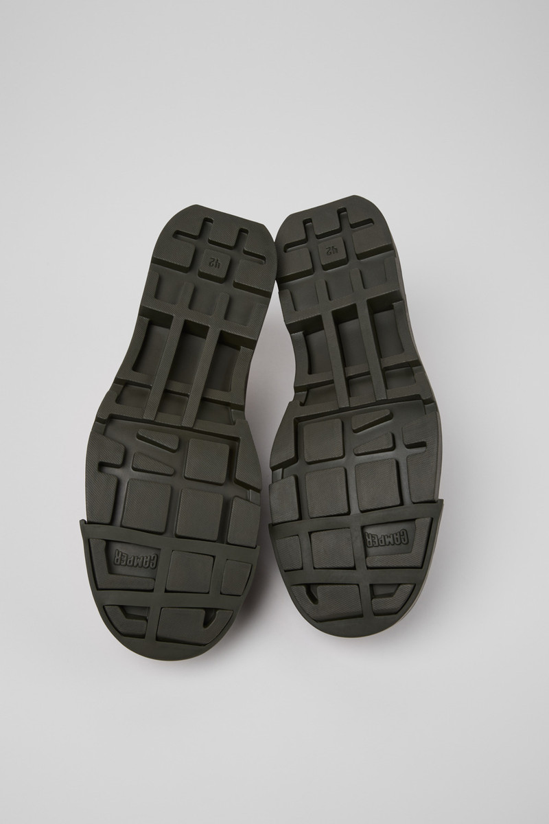 Green Regenerative Leather Shoes for Men. 5