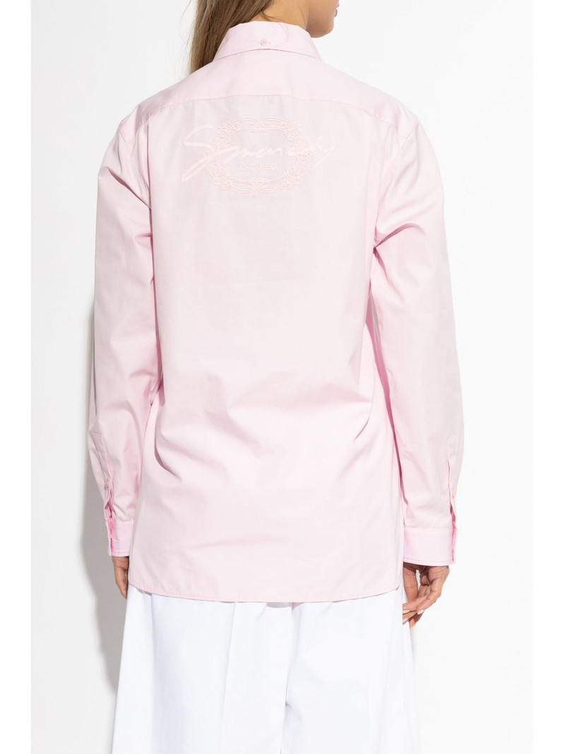 embroidered-logo shirt 4