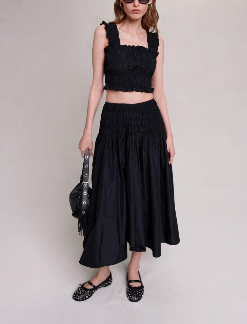 Smocked maxi skirt 5
