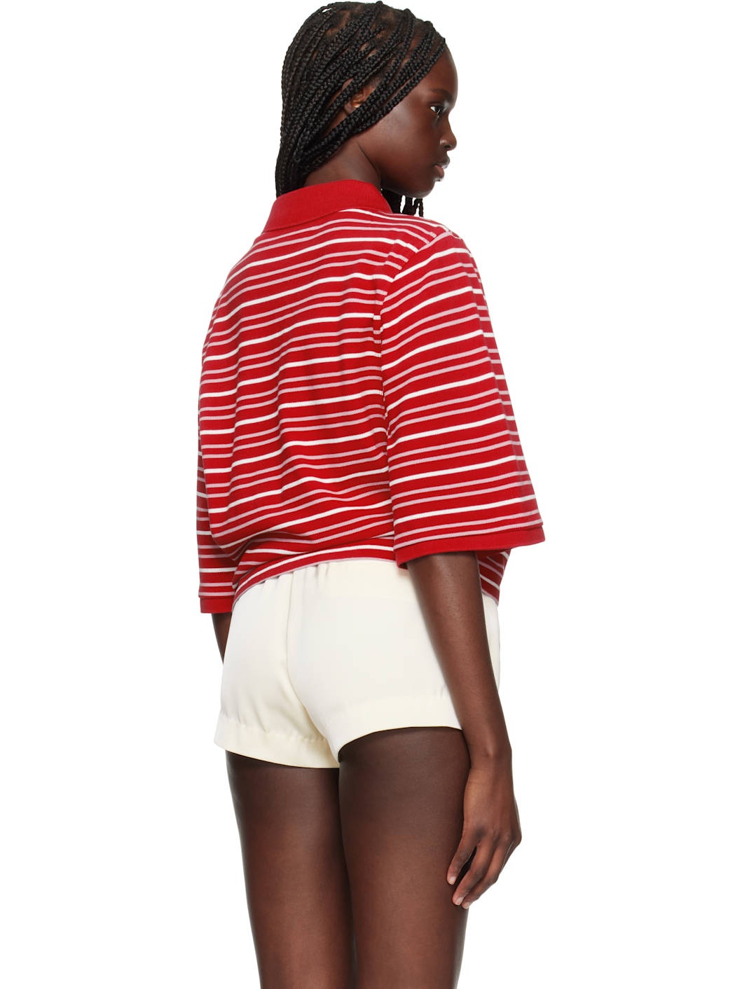 Red S/S Shrunken Polo - 3