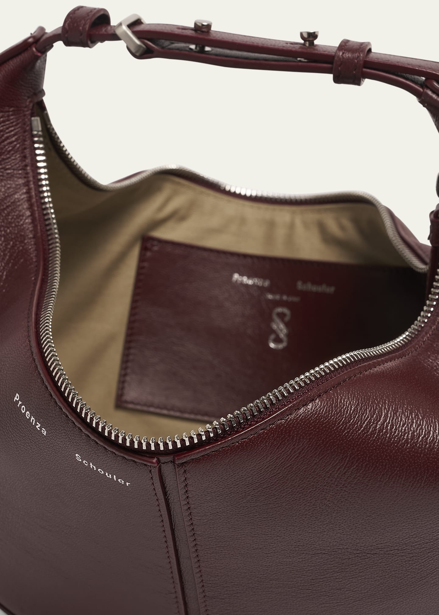 Slide Napa Leather Shoulder Bag - 4