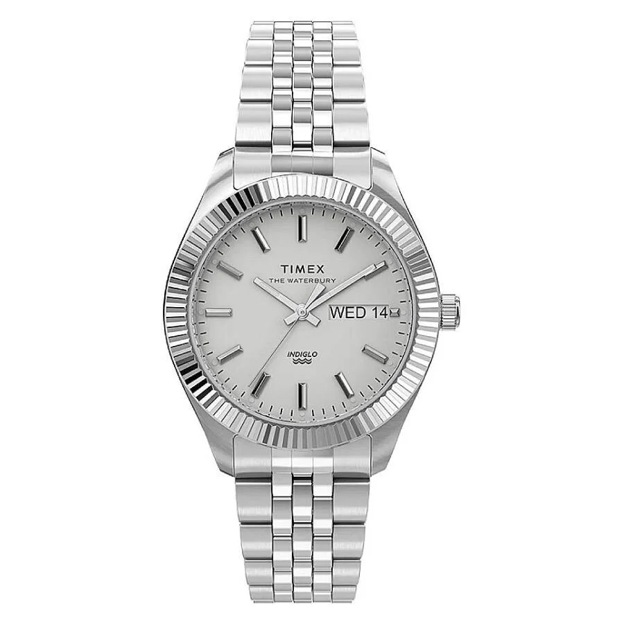 Timex Legacy Boyfriend Quartz Silver Dial Ladies Watch TW2U78700 - 1