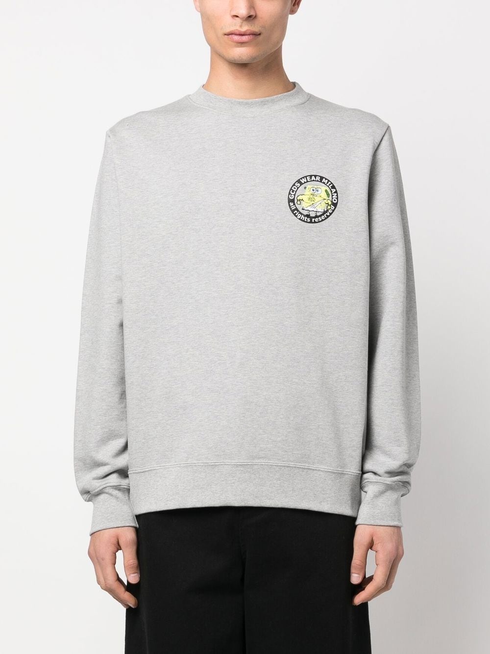 rear logo lettering sweatshirt - 3
