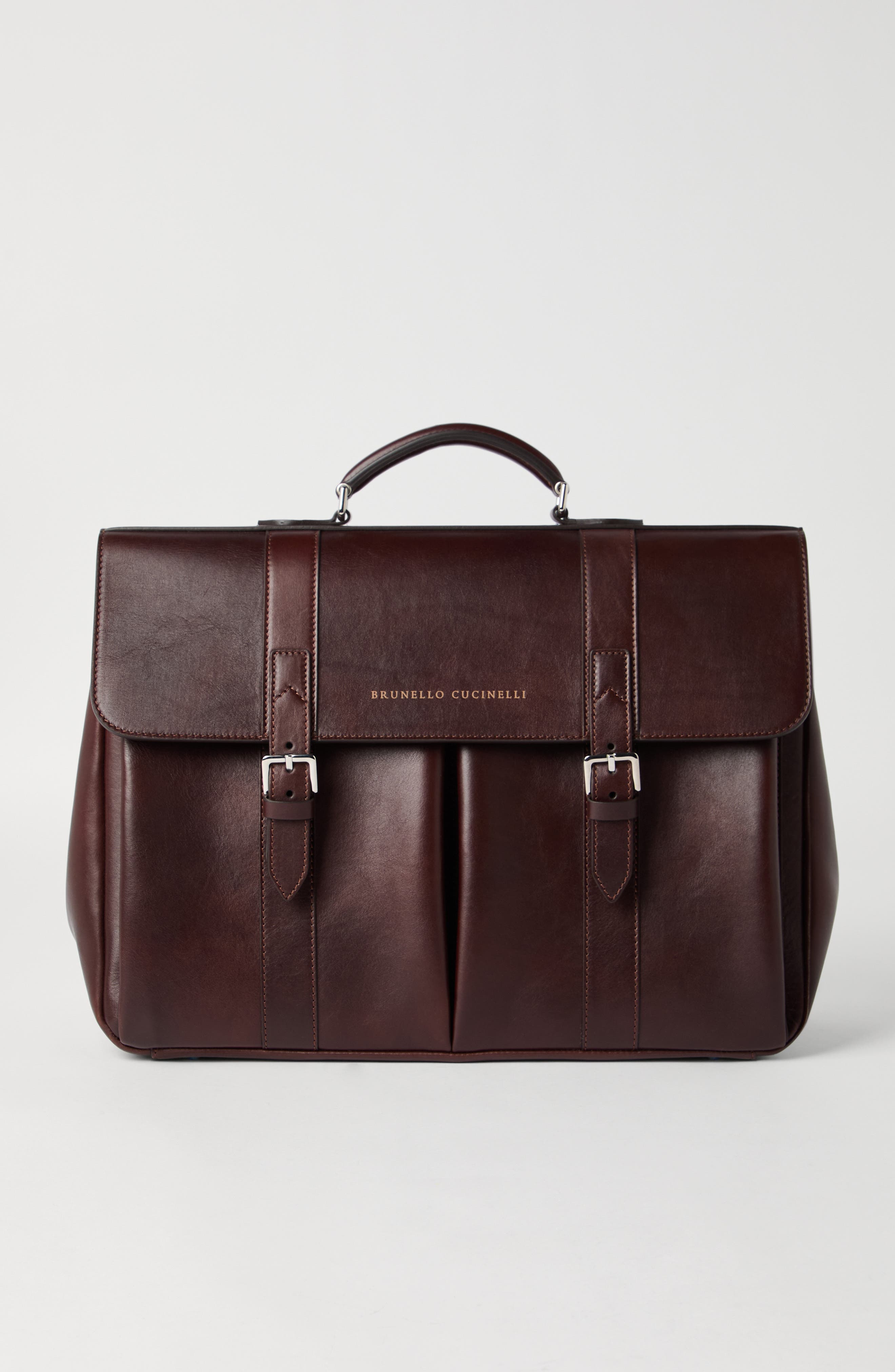 Brunello Cucinelli Calfskin briefcase in Burgundy at Nordstrom - 2