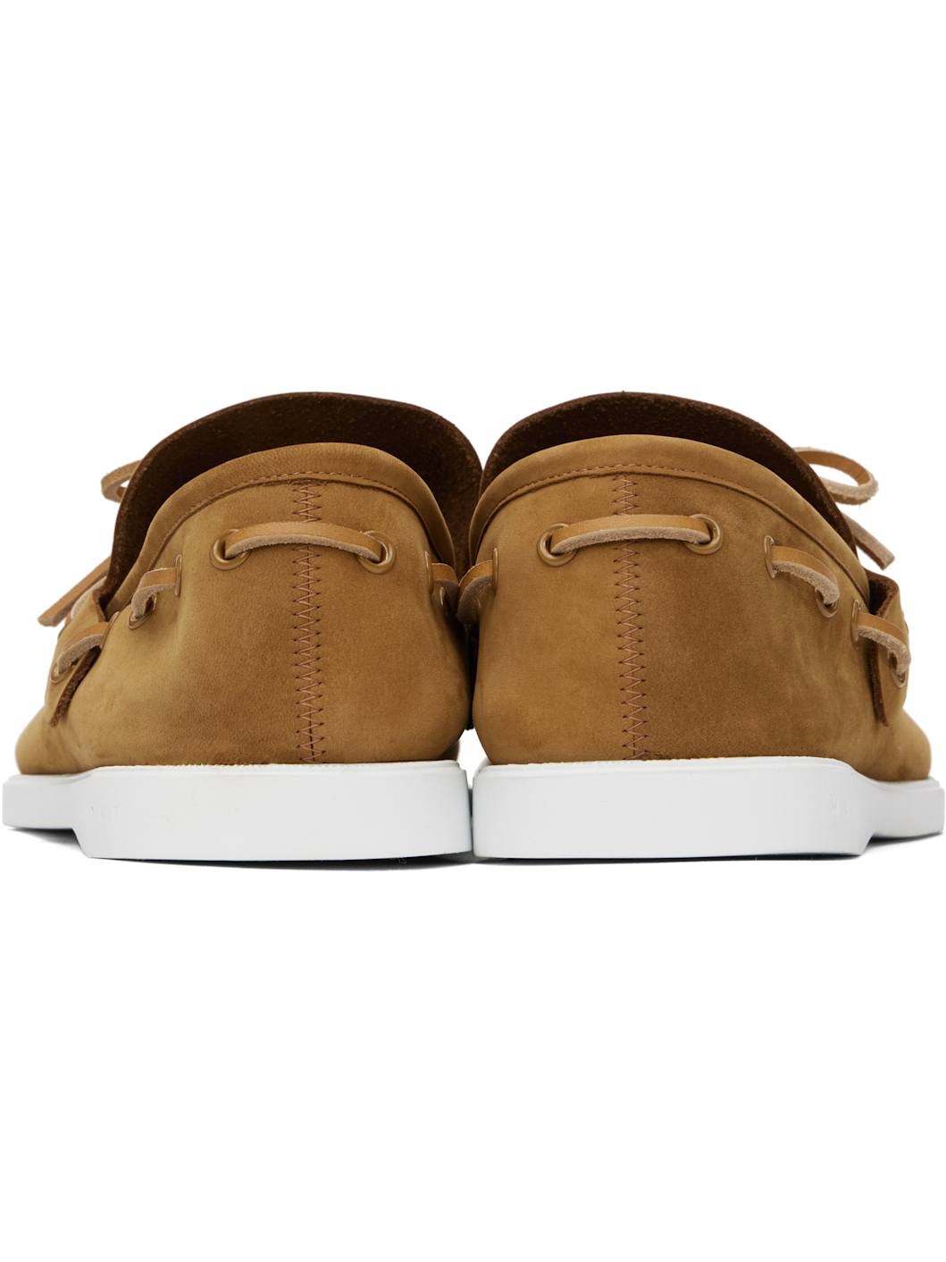 Tan Nubuck Boat Shoes - 2