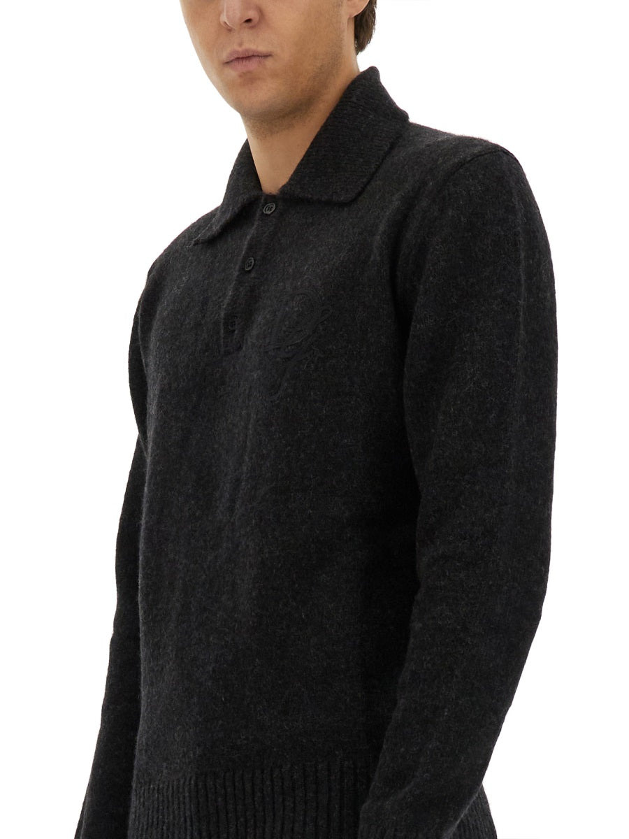 Dolce & Gabbana Men Wool Polo. - 4