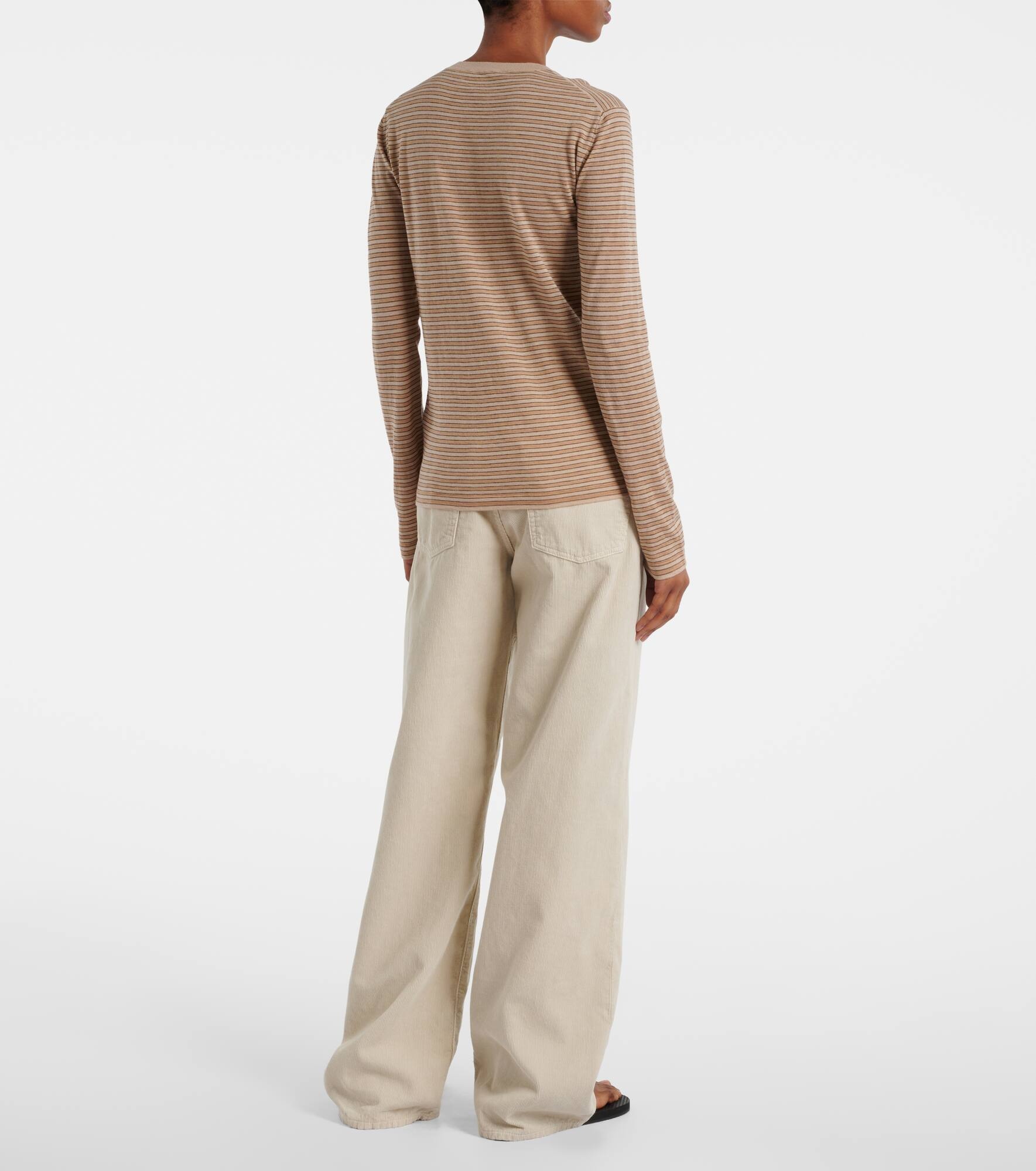 Juhi striped cotton and cashmere sweater - 3