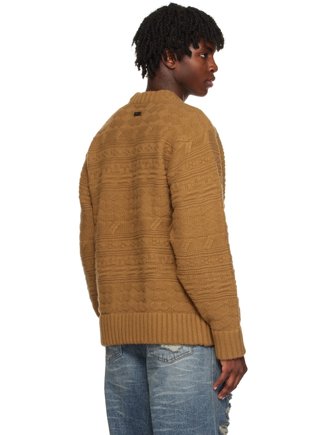Brown Oversized Sweater - 3