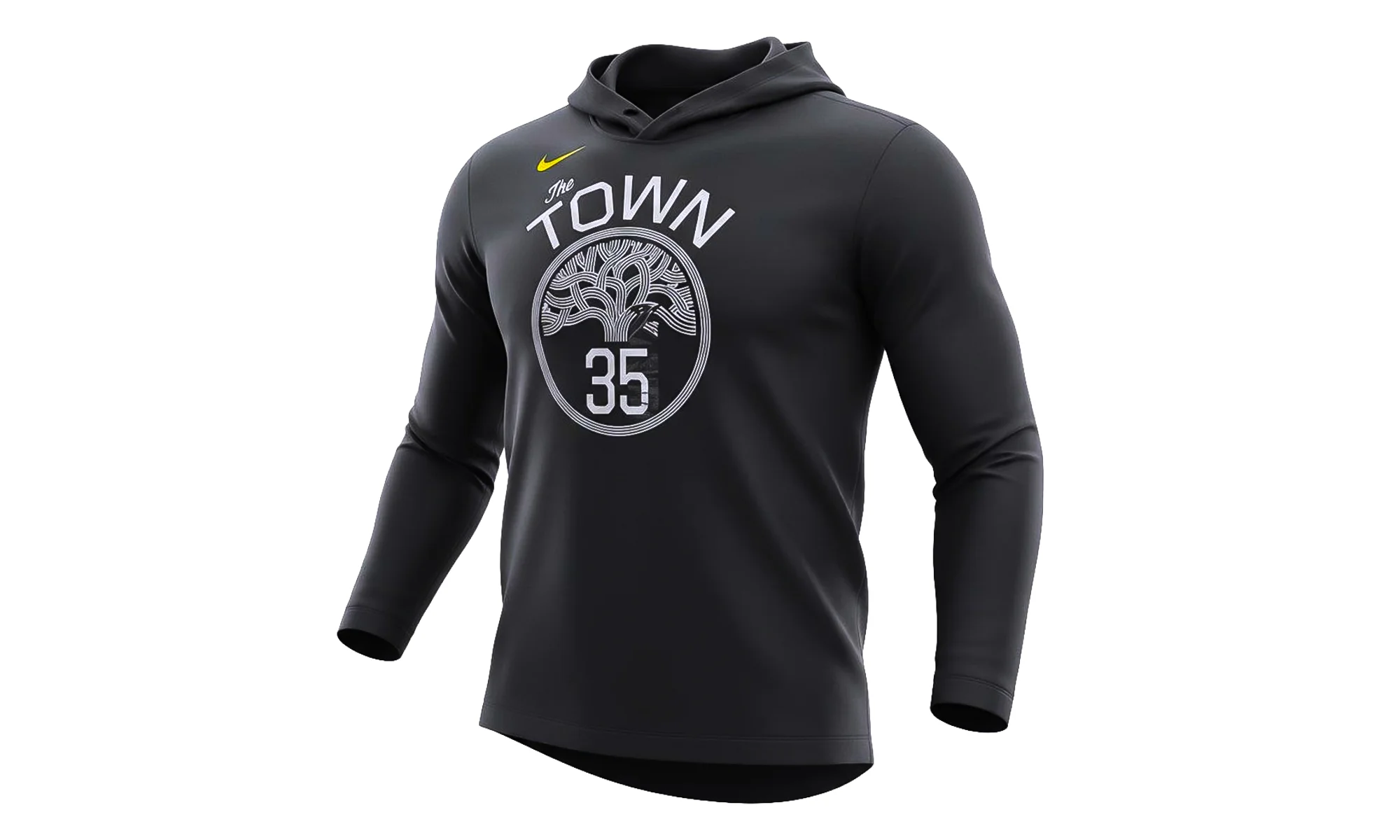 NBA GSW "The Town" Steph Curry Long Sleeve Hoodie "Black" BQ2042 013 - 1