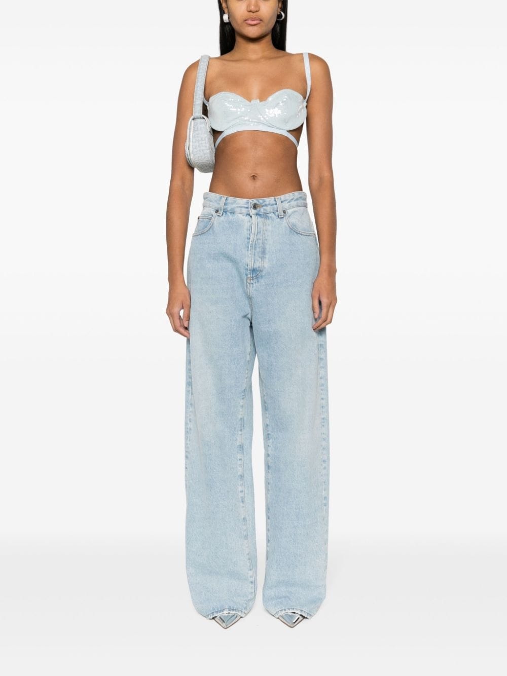sequined bra top - 2