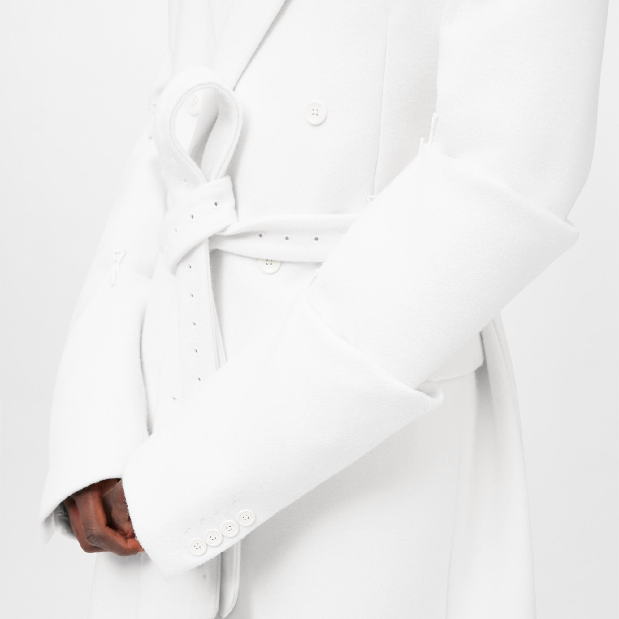 Hook Detail Belted Coat - 4