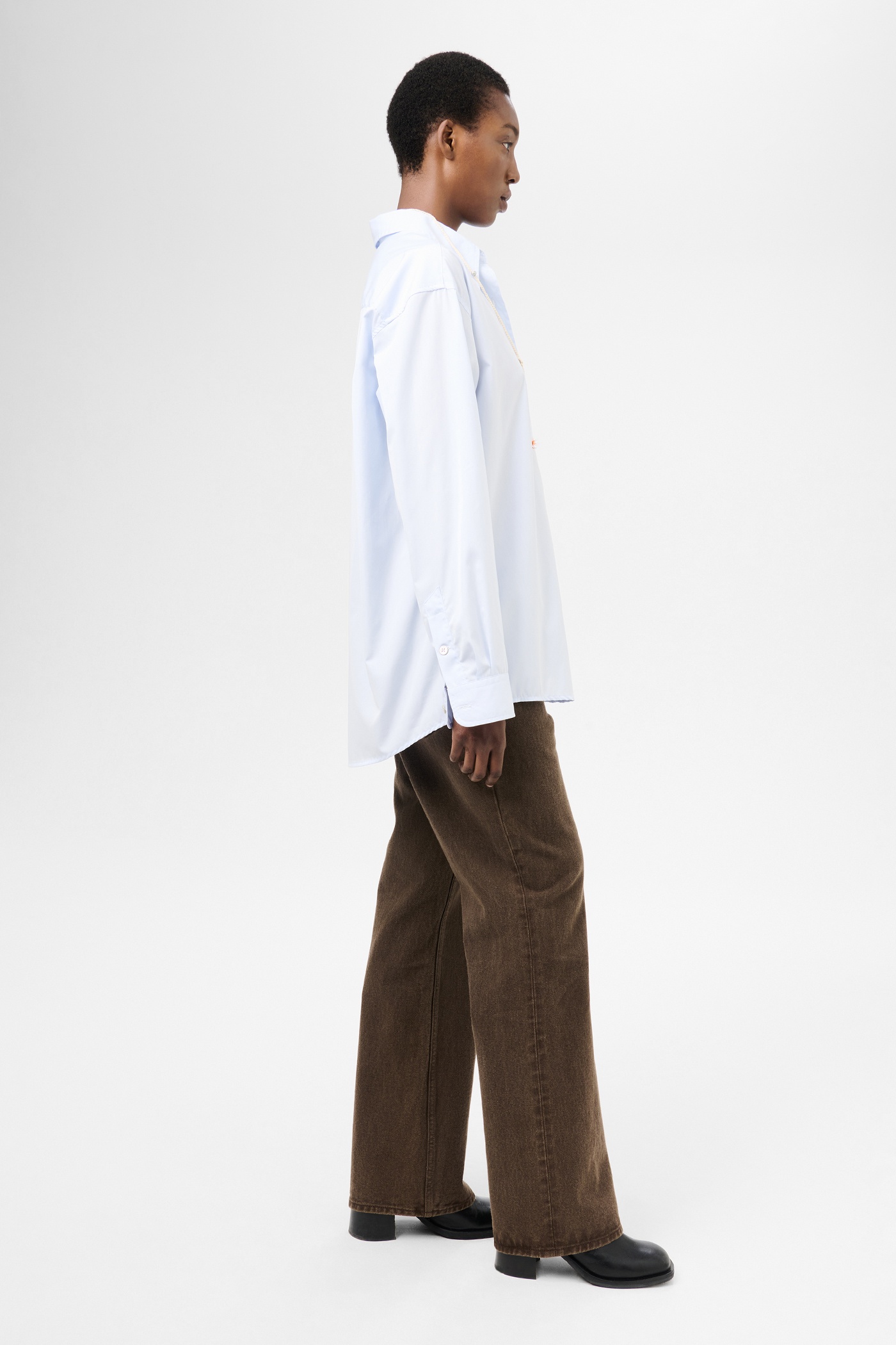 Favourite Shirt Dining Blue Poplin - 5
