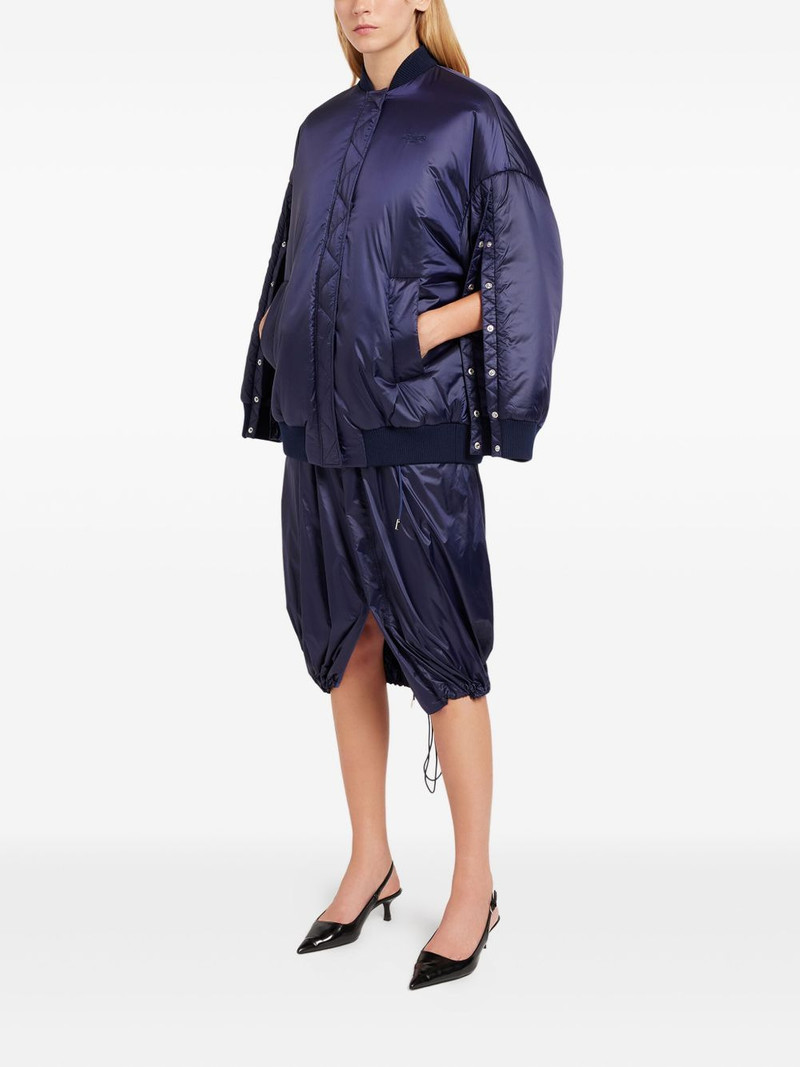 Ports 1961 quilted snap-fastening bomber jacket outlook