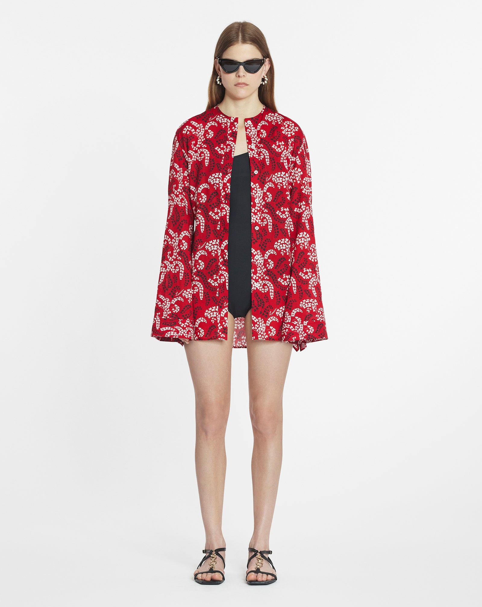 PRINTED SHIRT IN COTTON VOILE - 2