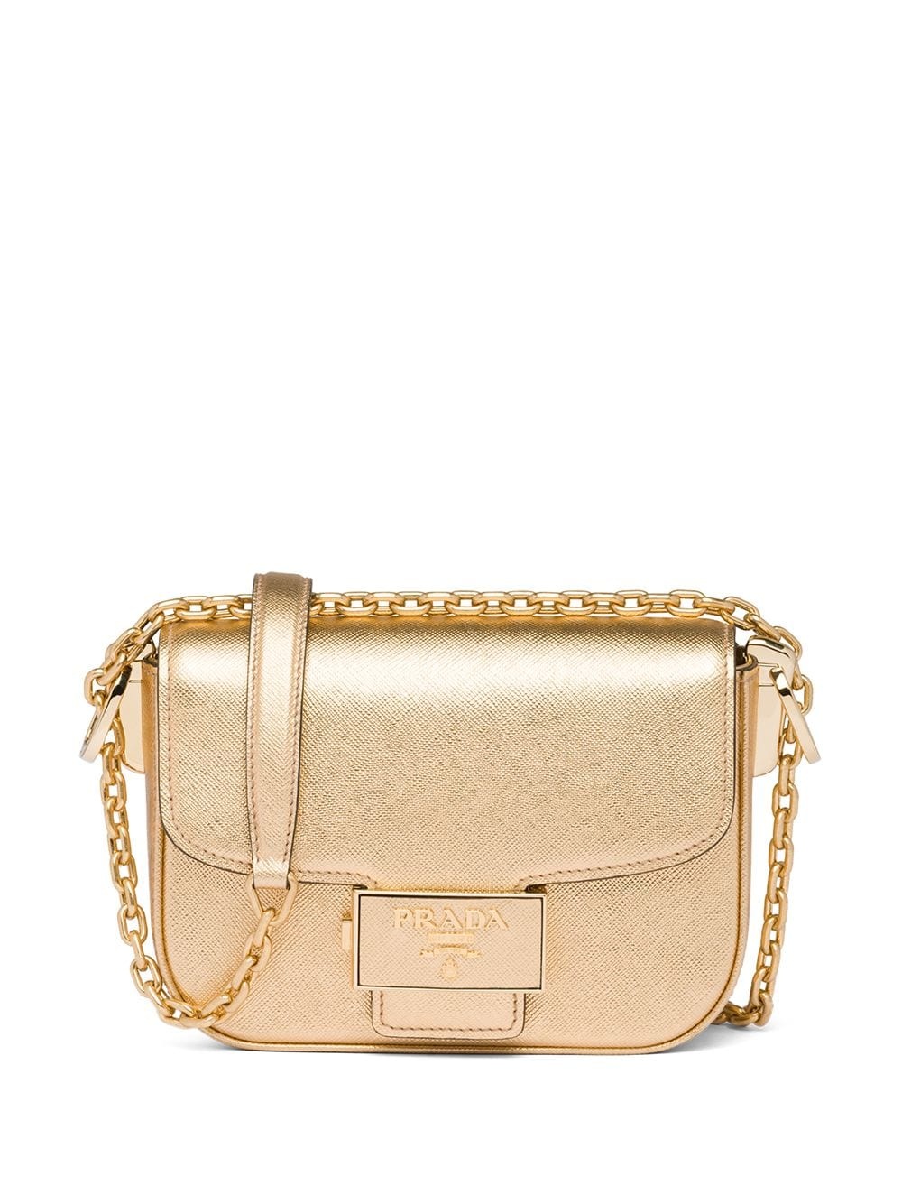 mini metallic shoulder bag - 1