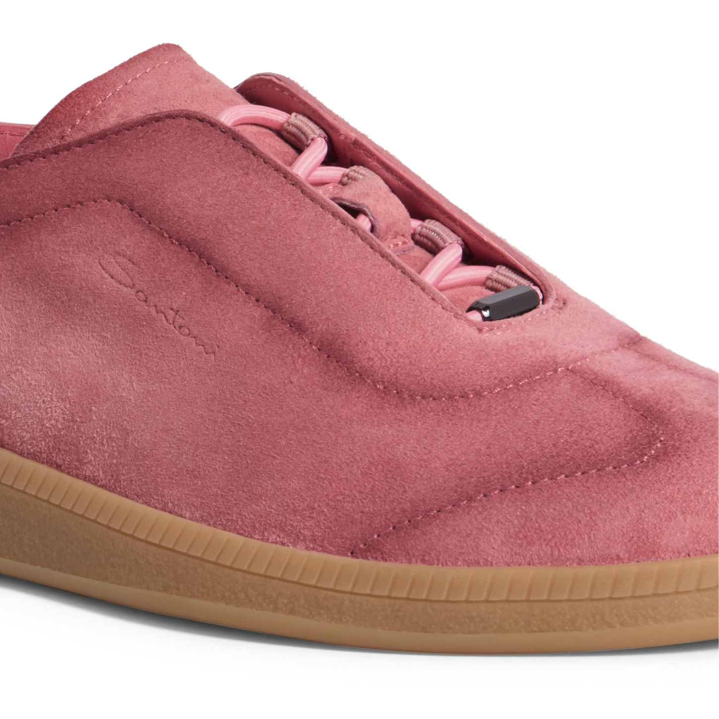 Women's pink suede sneaker - 5