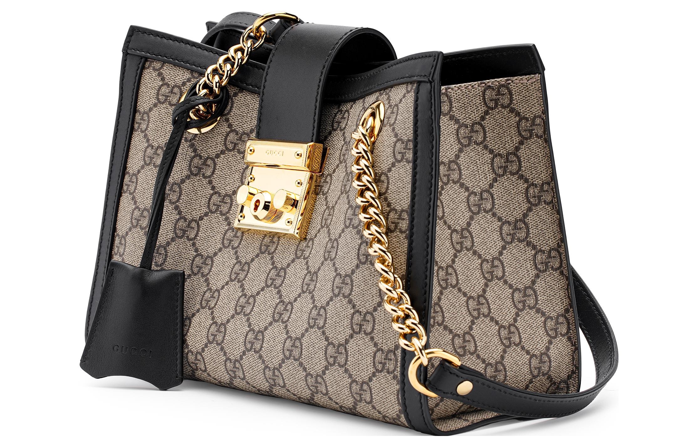 (WMNS) Gucci Padlock Small GG Shoulder Bag 'Beige Black' 498156-KHNKG-9769 - 4