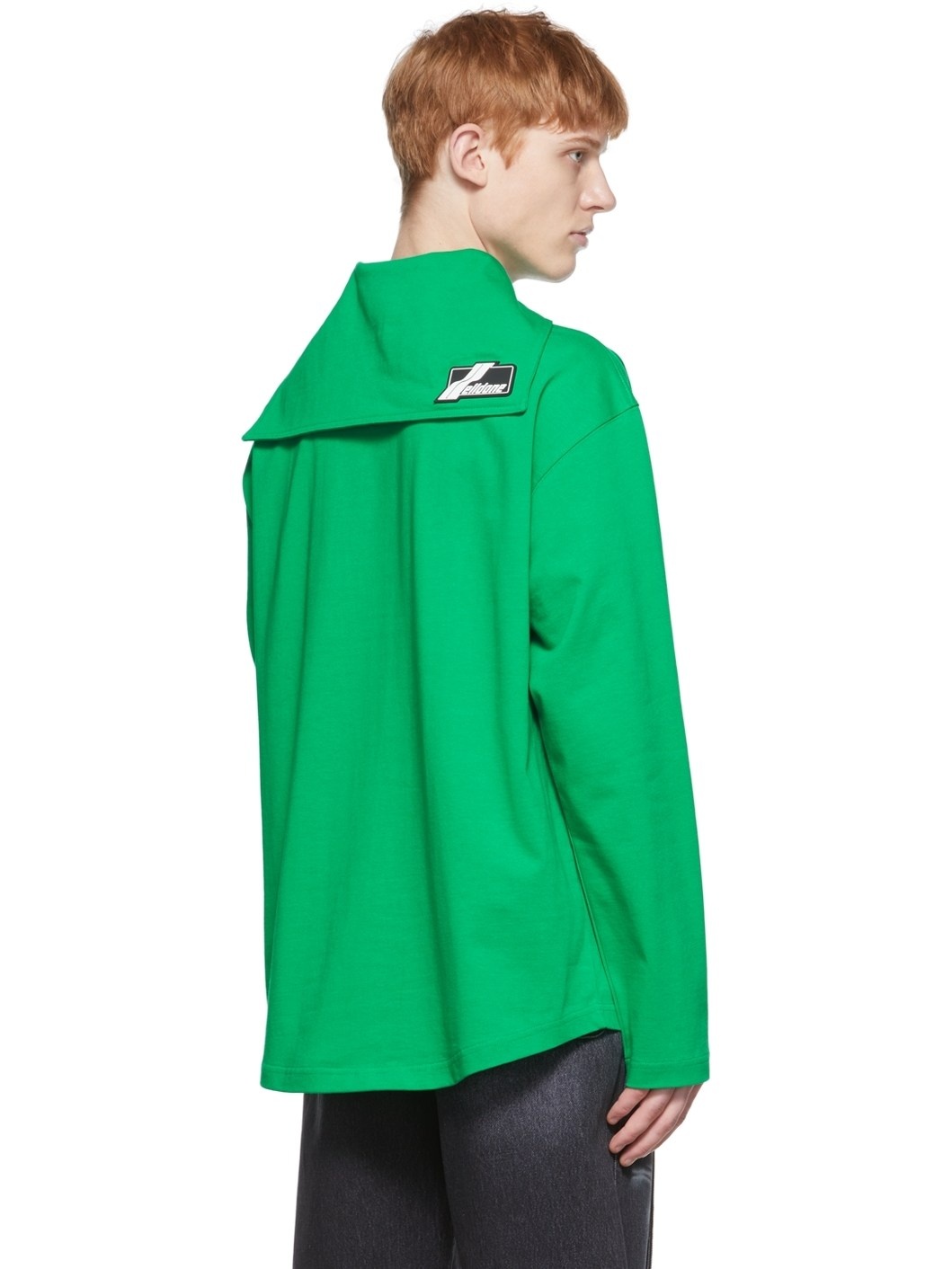 Green Cotton Henley - 3