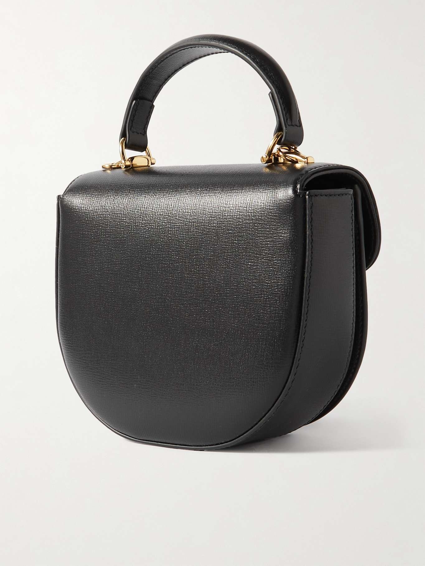 1955 horsebit-embellished textured-leather shoulder bag - 3