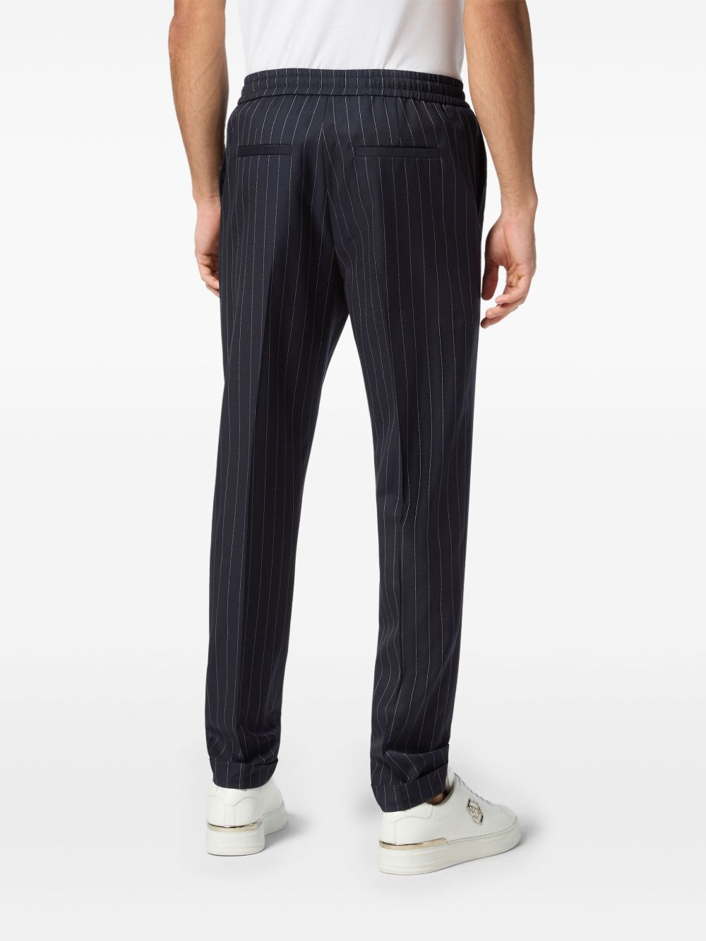 pinstriped track pants - 4