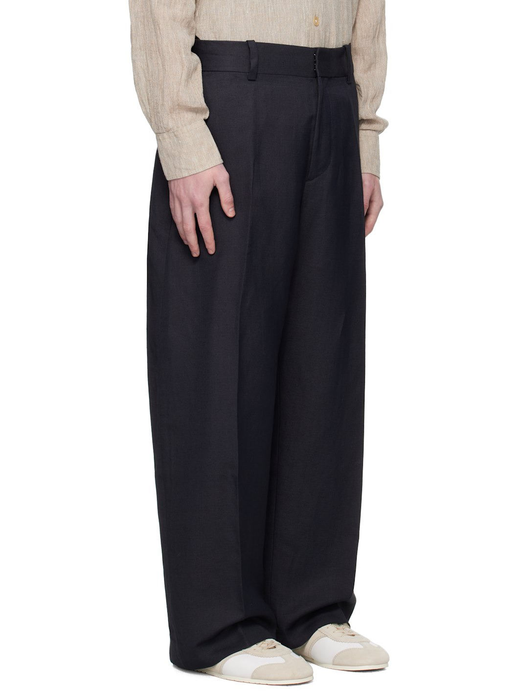 Navy Fume Trousers - 2