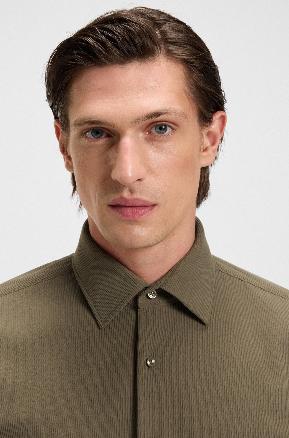 REGULAR-FIT SHIRT IN BABY CORDUROY - 3