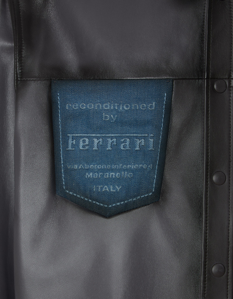 Reconditioned by Ferrari leather overshirt jacket 8