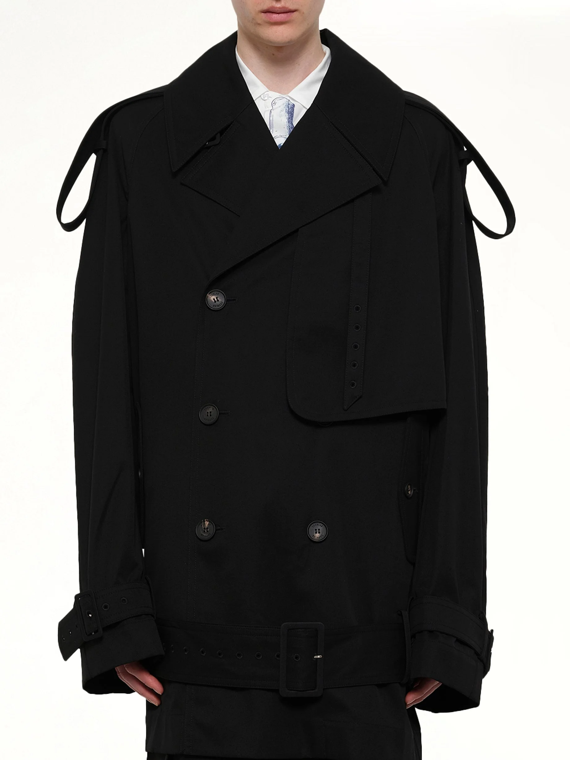 Unlined Technical Trench Coat in Bogart - 1