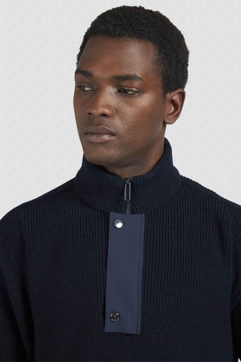 BIO VISCOSE HALF ZIP SWEATER WITH TYPHOON® DETAILS 4
