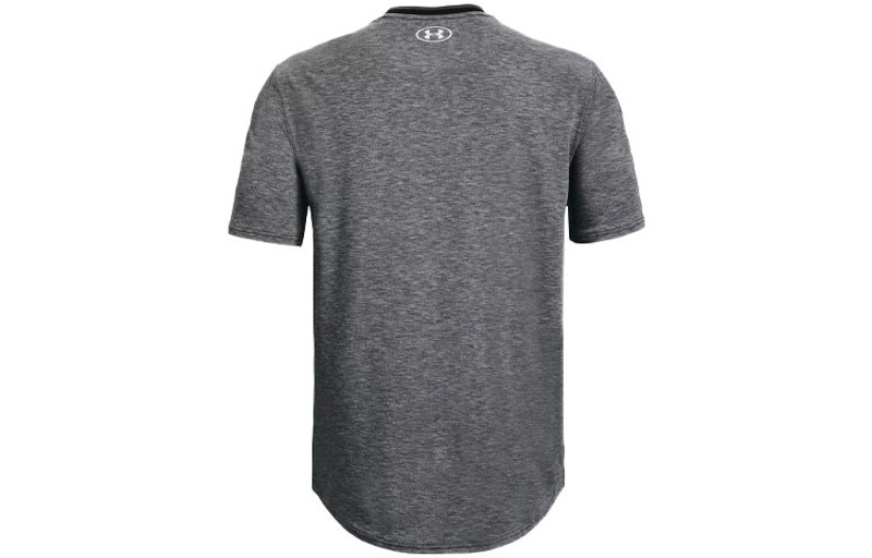Under Armour Men's Under Armour Recover Contrasting Colors Logo Sports Round Neck Short Sleeve Gray 1361756-002 outlook