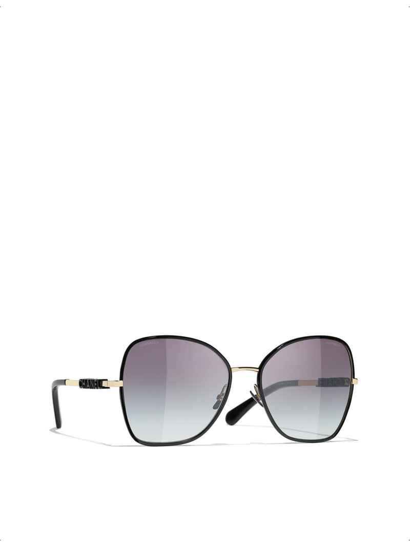 CHANEL CH4283 butterfly-frame metal sunglasses outlook