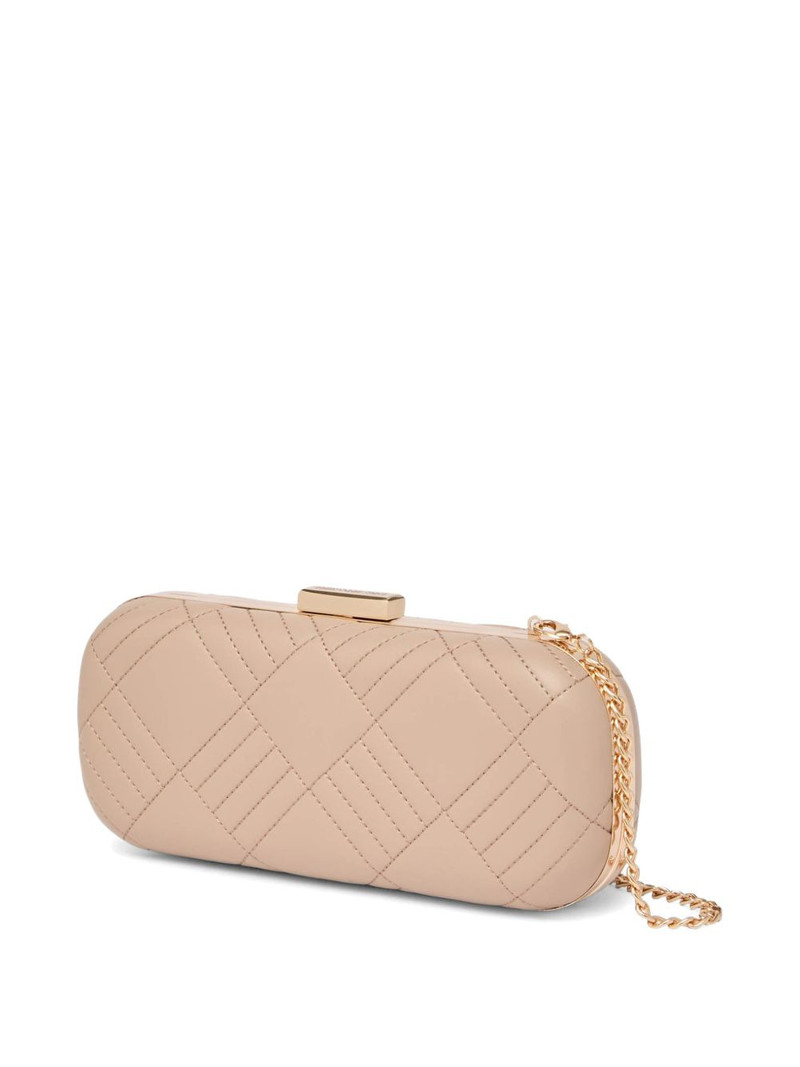 Moschino quilted charm clutch bag outlook