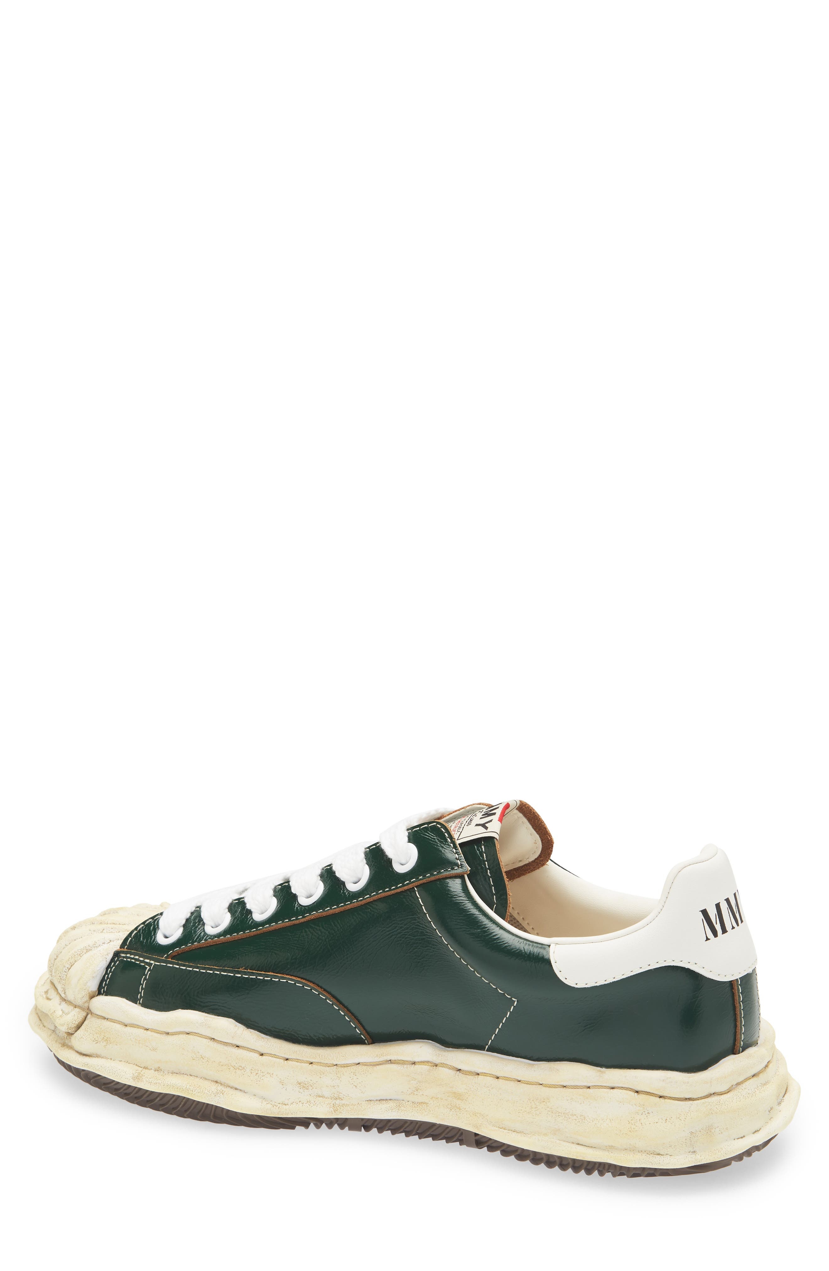Maison MIHARA YASUHIRO Blakey OG Sole Leather Sneaker in Green at Nordstrom - 2