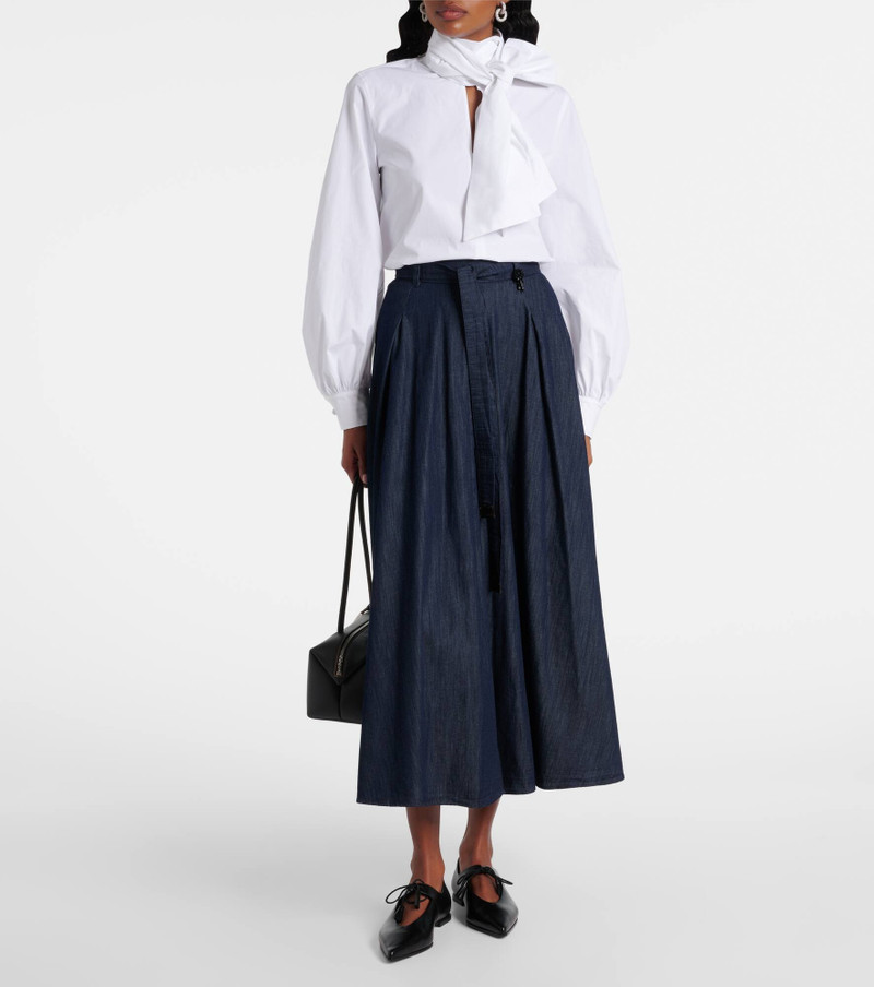 'S Max Mara Amanda chambray maxi skirt outlook