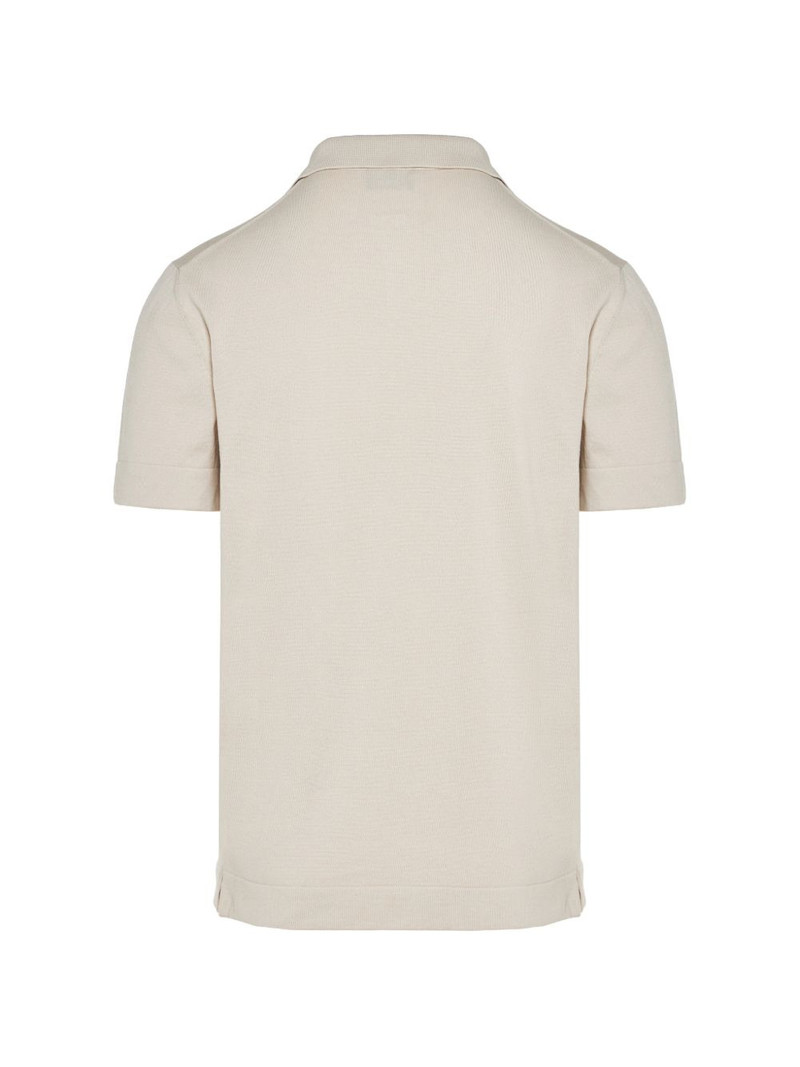 Brioni notched polo shirt outlook