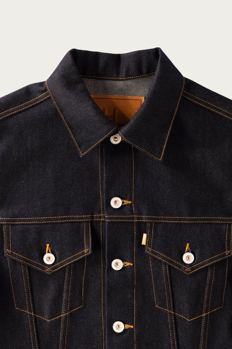 HERILL Cashmere Denim 755 Jacket - Indigo outlook