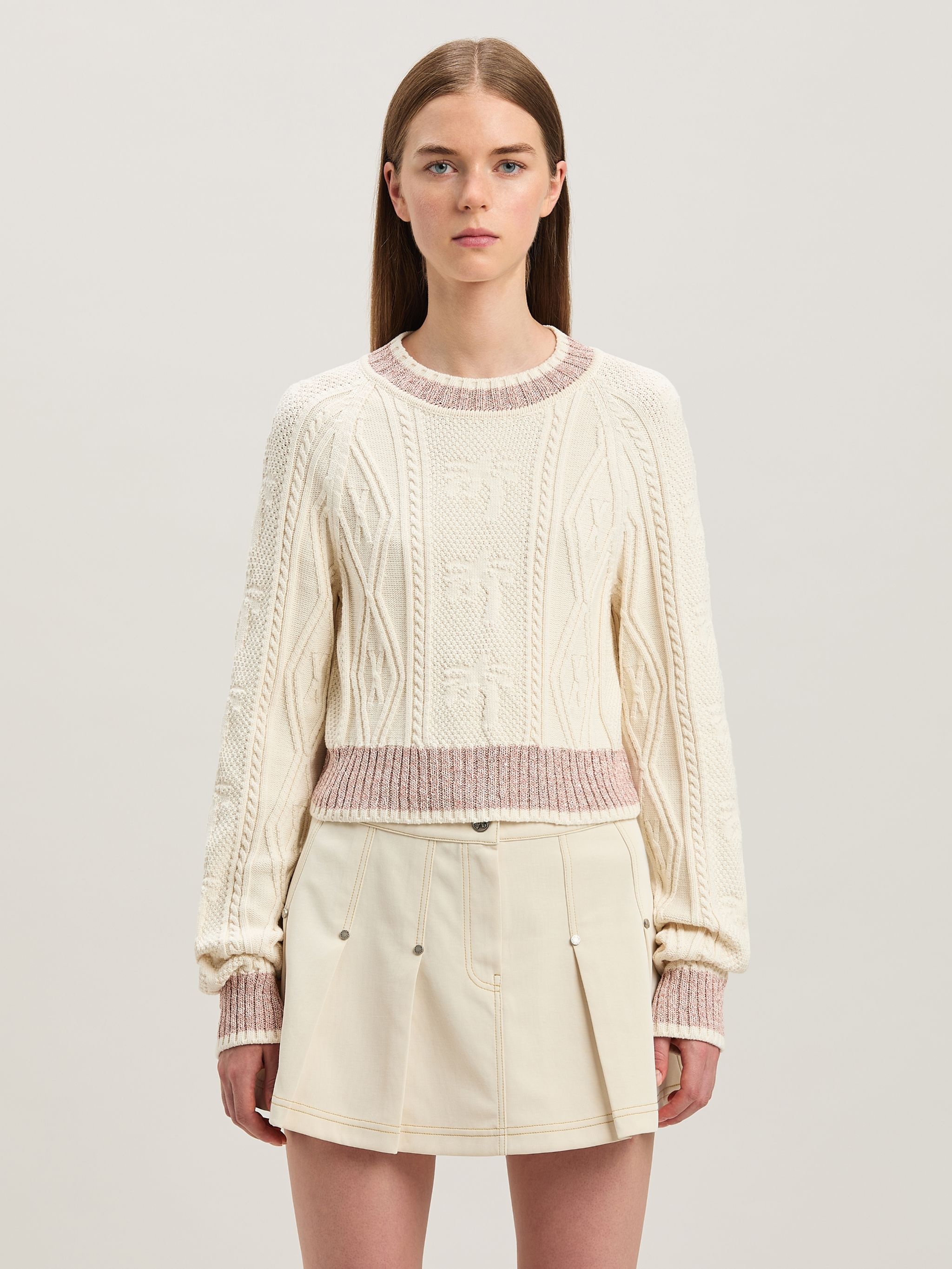 Curved logo sweater - 3