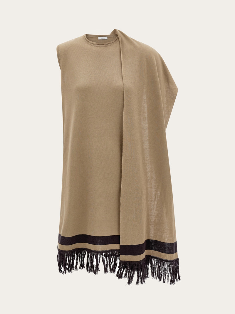Mini dress with fringe detail 1