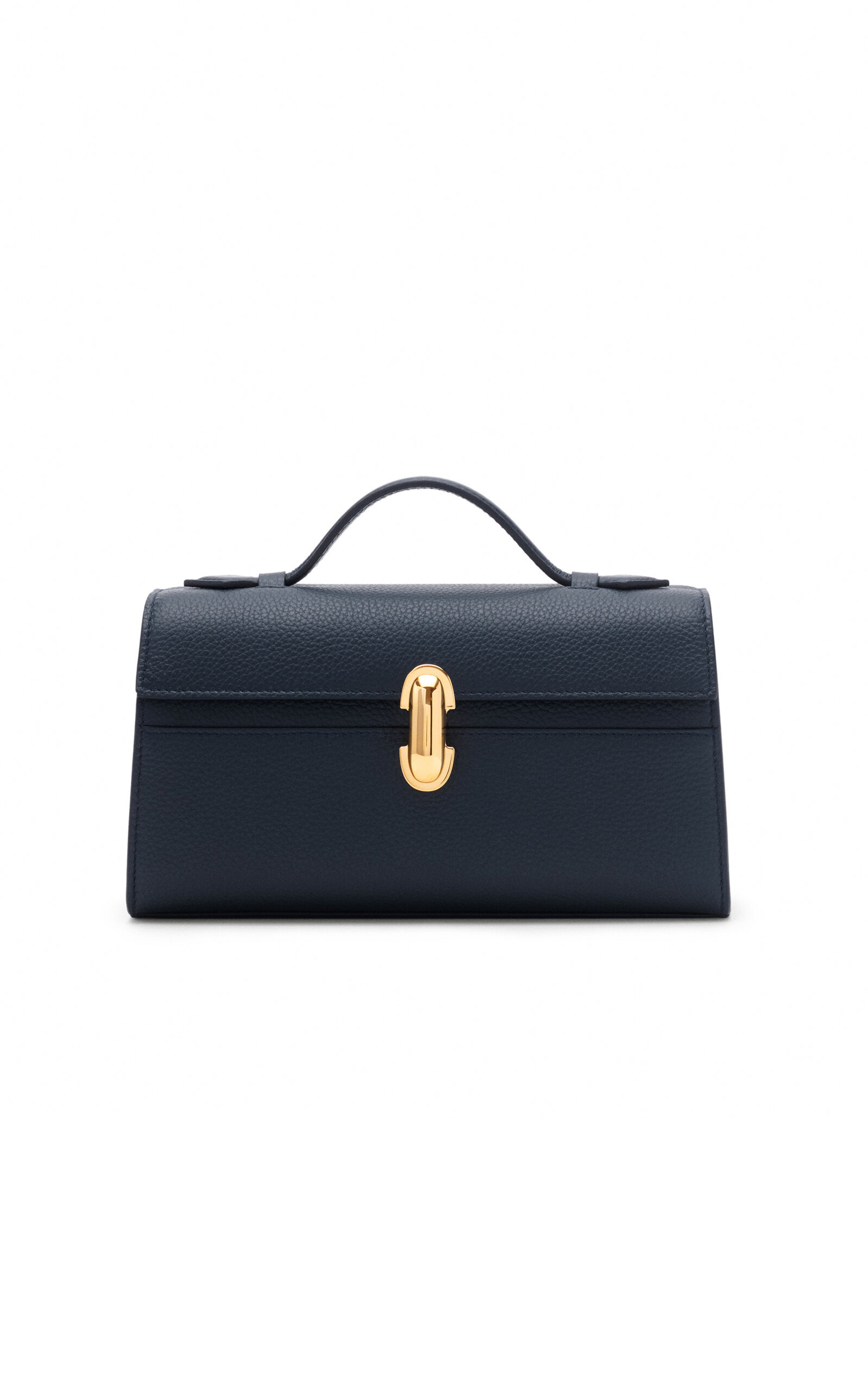 The Symmetry Leather Pochette navy - 1