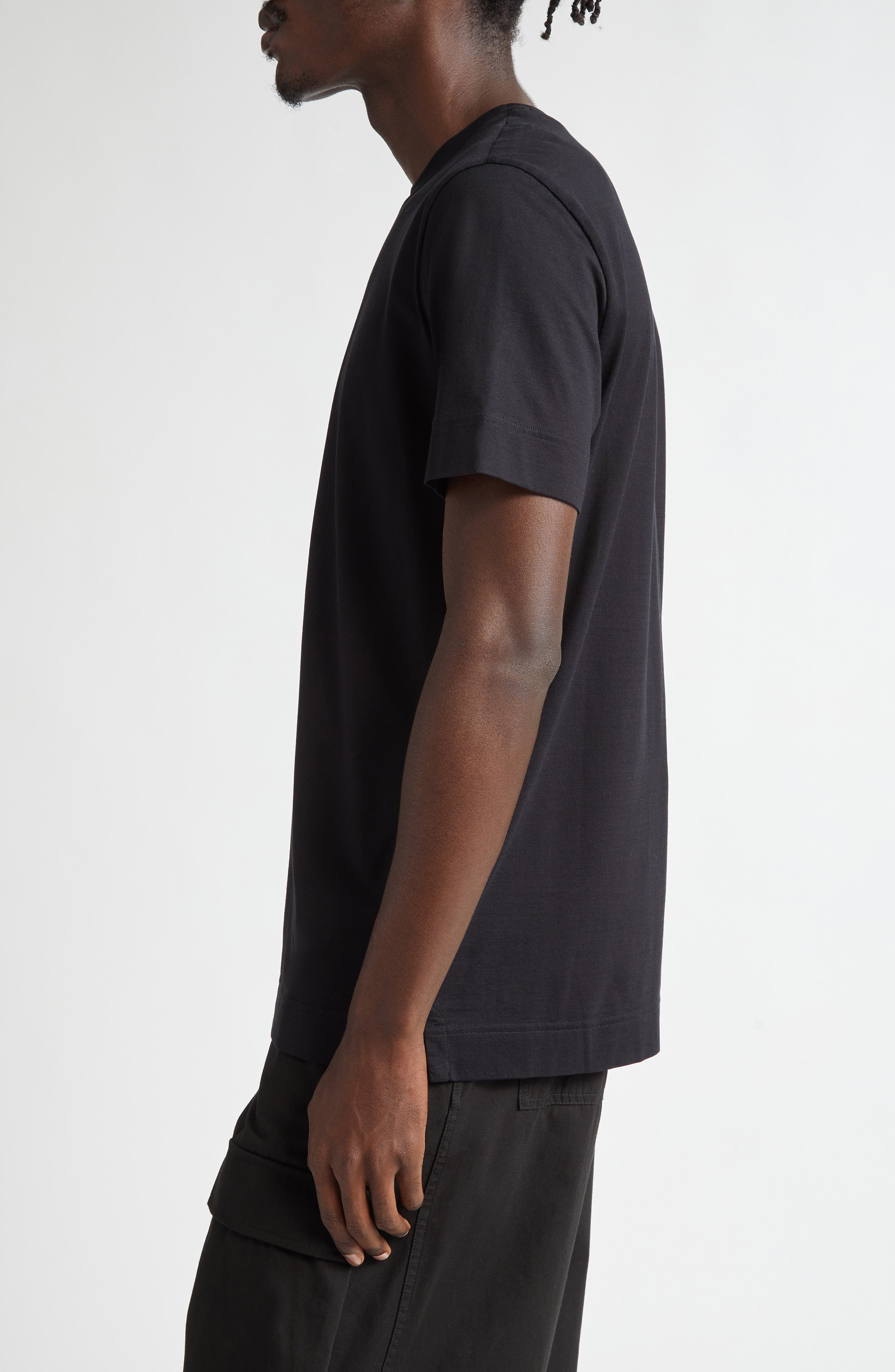 Slim Fit 4G Embroidered Cotton T-Shirt - 3