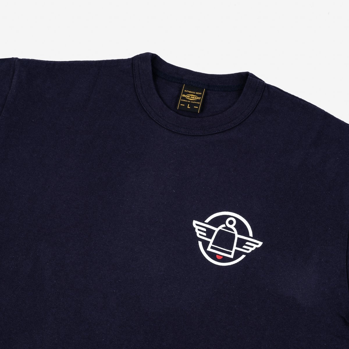 IHPT-777-NAV 6.5oz 777 Cut Printed Loopwheel Crew Neck T-Shirt - Navy - 5