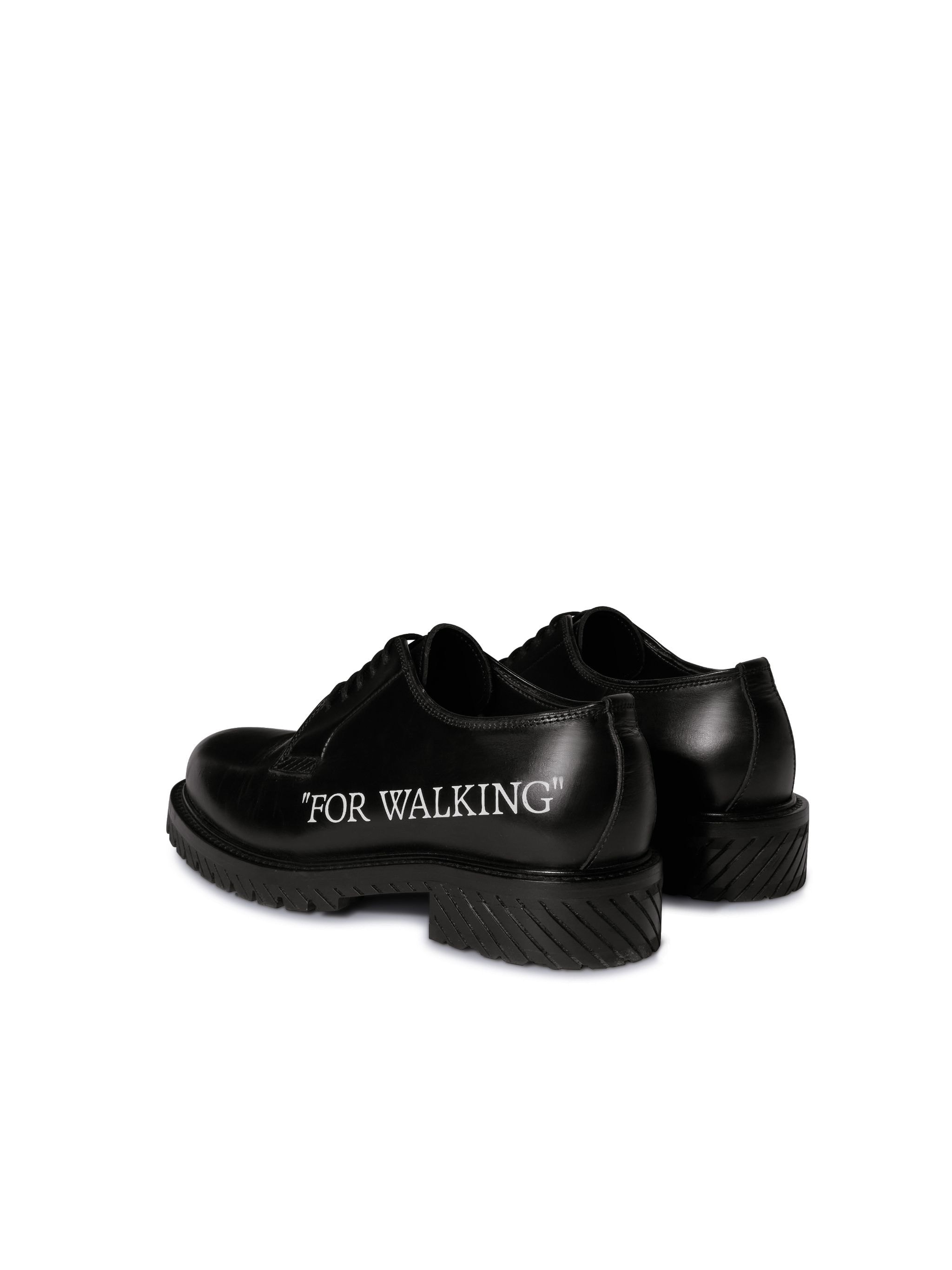 Black "for Walking" Derby Shoes - 4