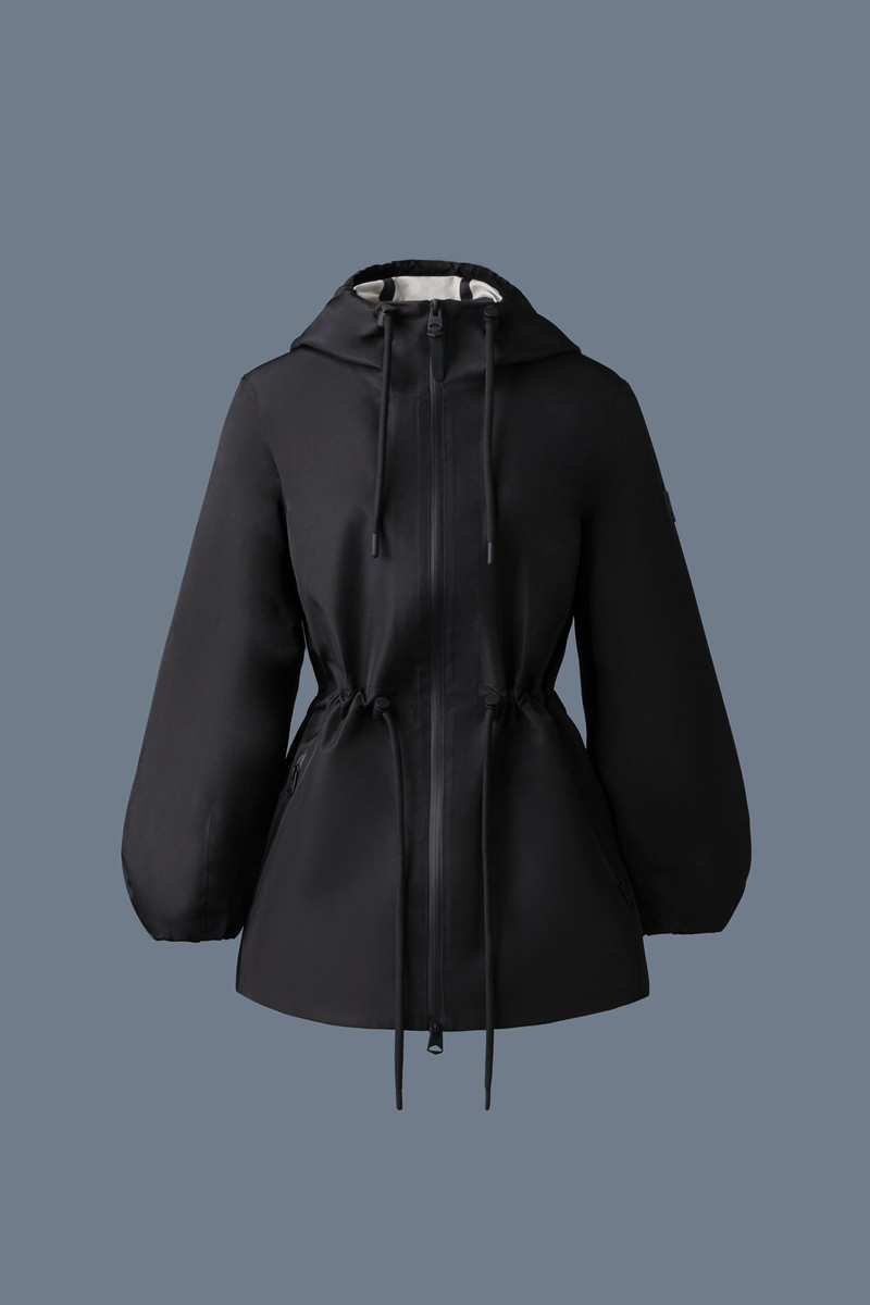 KALEA Technical Rain Jacket with Drawcord Waist - 1