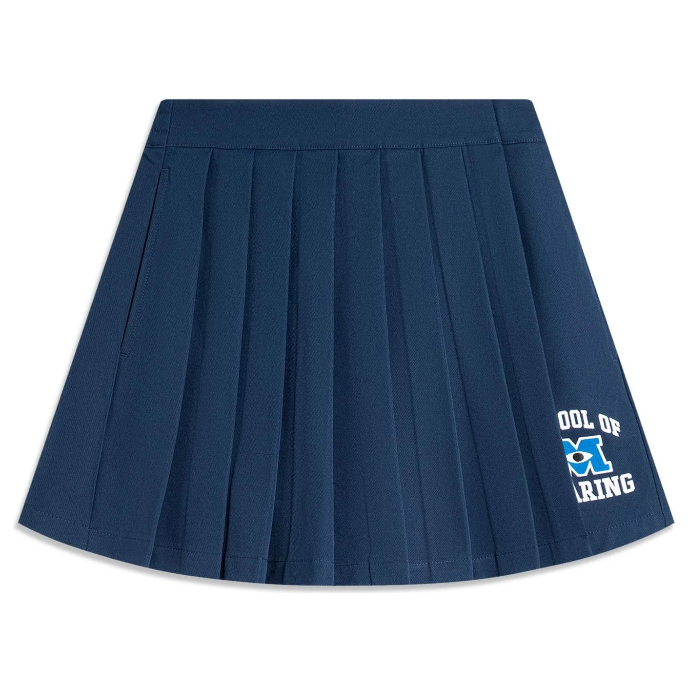 (WMNS) Li-Ning x Disney Monsters University Graphic Skirt 'Navy' ASKU126-2 - 1