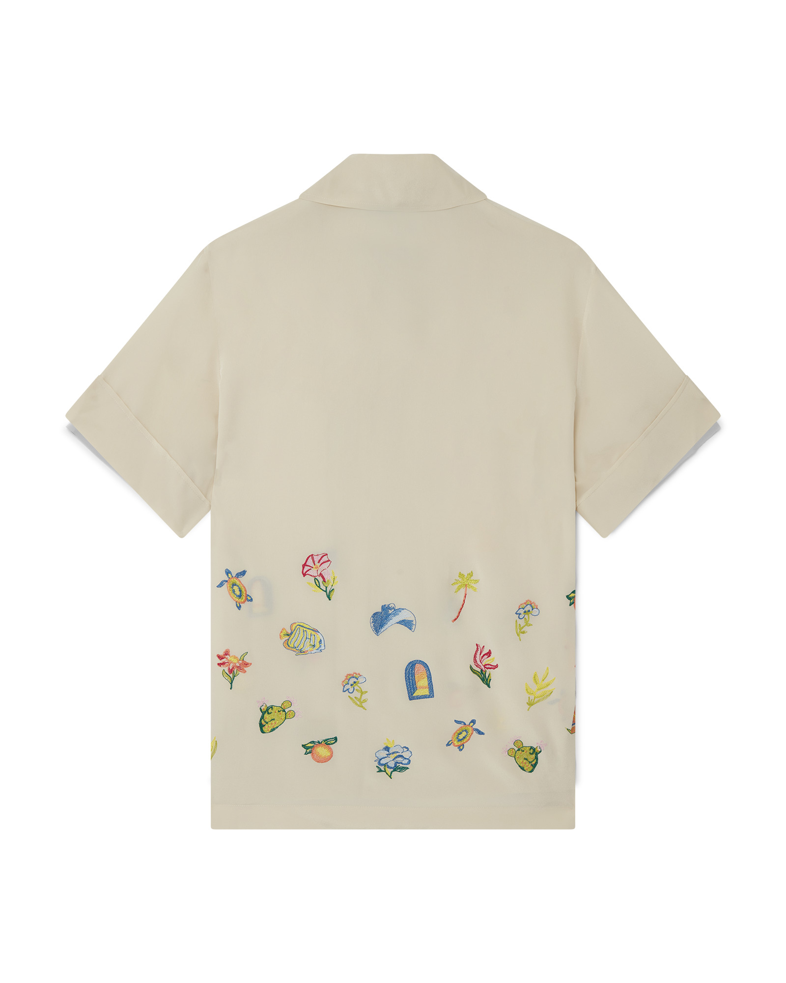 Casa Icons Embroidery Silk Shirt - 2